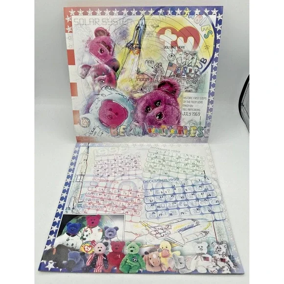 TY Beanie Babies Millennium Year 2000 Wall Calendar 16 Months SKU BB30 - Picture 3 of 5
